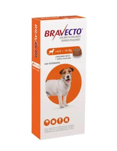 Bravecto S Dog ( od 4,5 do 10 kg ) 250 mg žuvacie tablety 1 tbl.