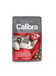 Calibra KAPSIČKA Premium cat Adult Kura & hovädzie v omáčke 100 g