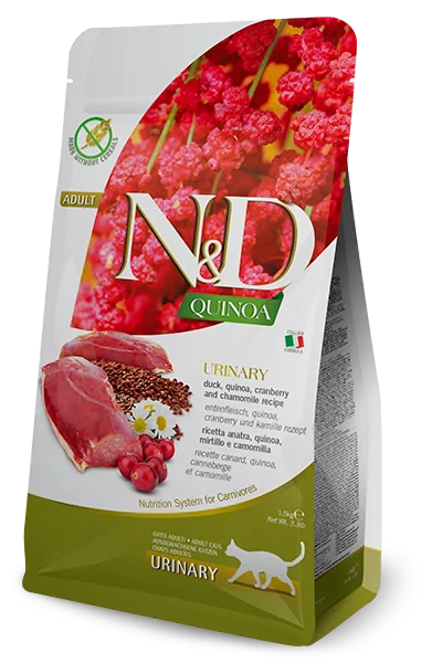 Farmina N&D cat QUINOA (GF) adult, urinary, duck & cranberry 0,3 kg