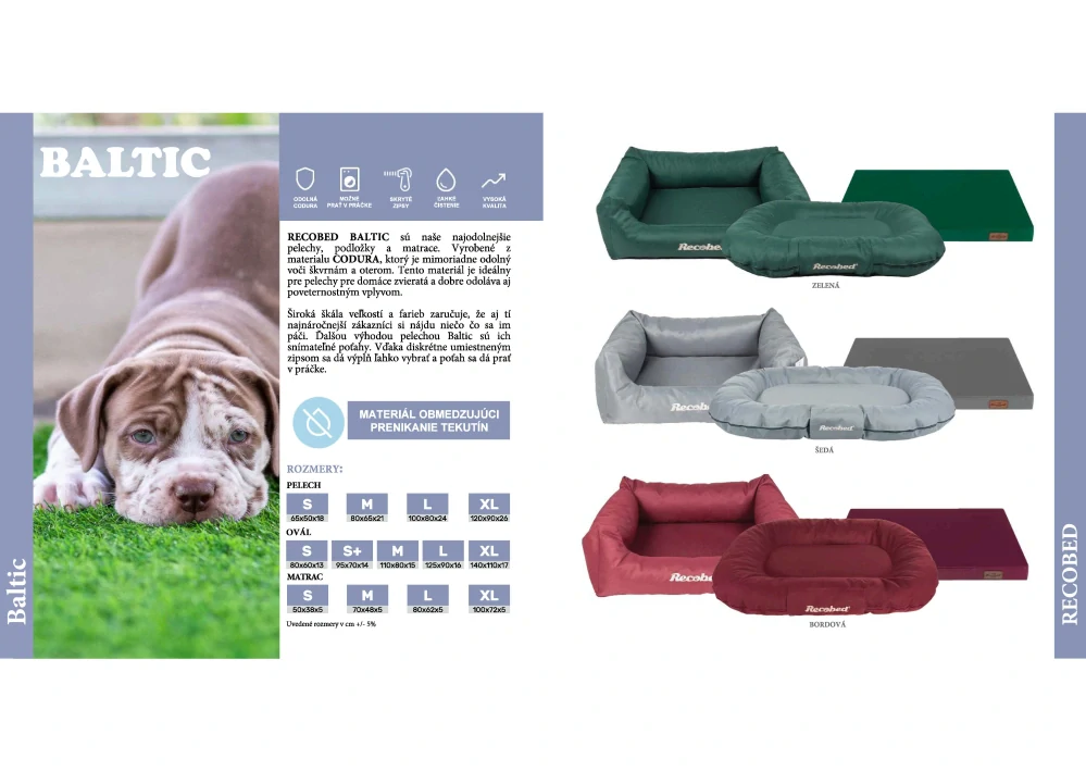 Pelech pontón Recobed Baltic outdoor čierny L