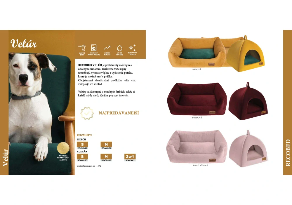 Pelech Recobed zamatový zelený