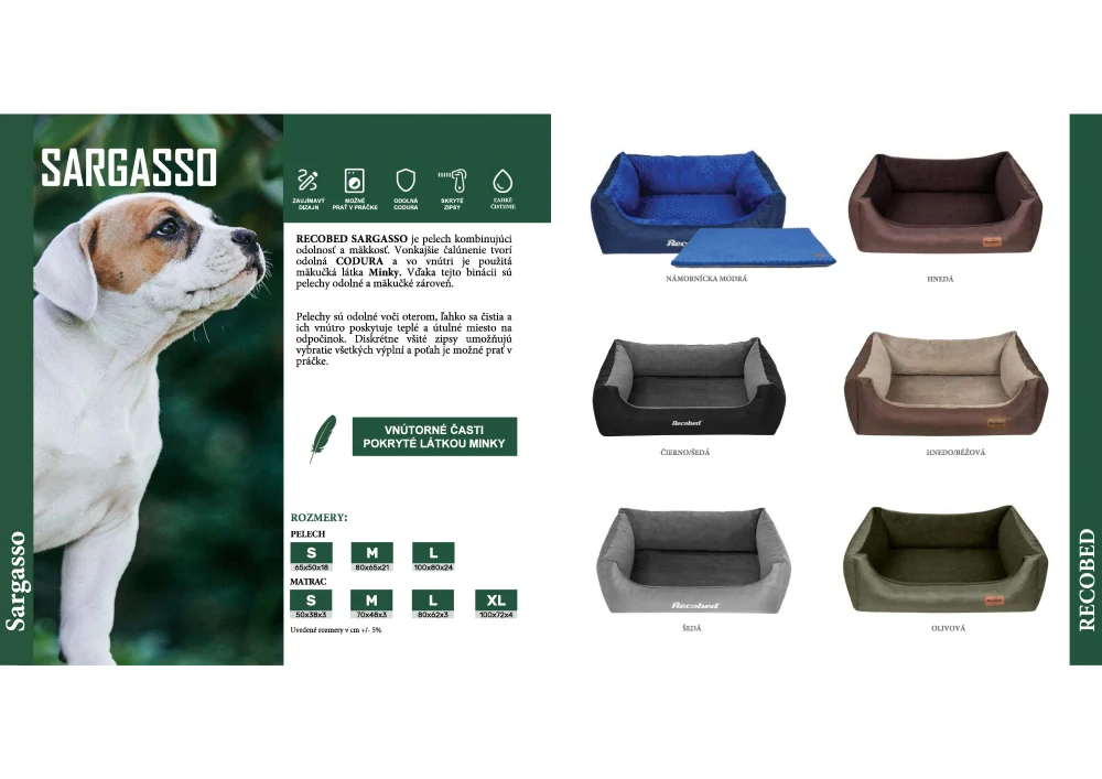 Pelech Recobed Sargasso čierno/sivý