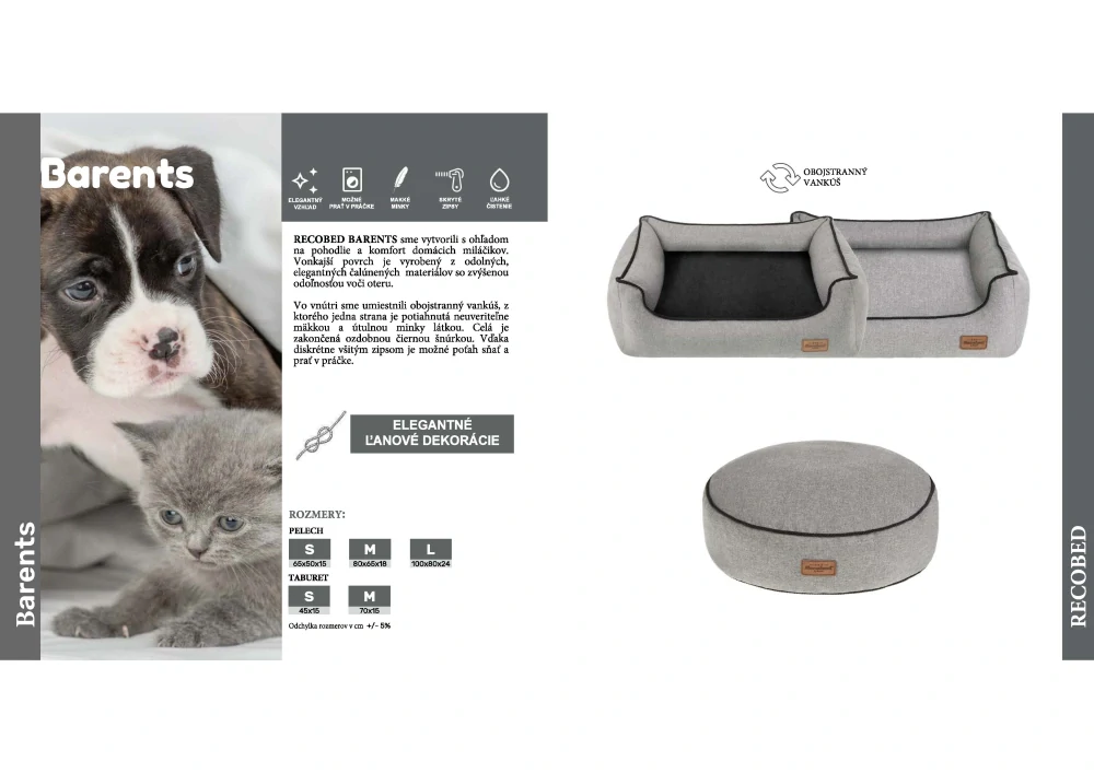 Pelech recobed Barents S 65 x 50 x 15cm