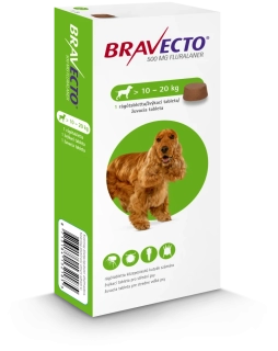 Bravecto M Dog ( od 10 do 20 kg ) 500 mg žuvacie tablety 1 tbl.
