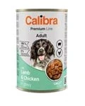 Calibra KONZERVA dog Adult Premium Jahňacie & kura 1240 g