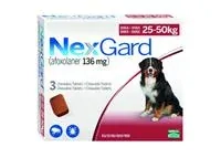 NexGard XL ( 25 - 50 kg ) 136 mg žuvacie tablety 3 x 1 tbl.