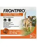 FRONTPRO S 28,3 mg žuvacie tablety pre psy >4–10 kg, 3 tbl.