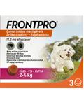 FRONTPRO XS 11 mg žuvacie tablety pre psy 2–4 kg, 3 tbl.