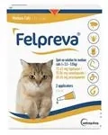 Felpreva roztok M 0,74 ml na vonkajšiu aplikáciu na kožu pre stredne veľké mačky 2,5-5,0 kg