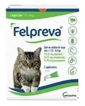 Felpreva roztok L 1,18 ml na vonkajšiu aplikáciu na kožu pre veľké mačky 5,0-8,0 kg