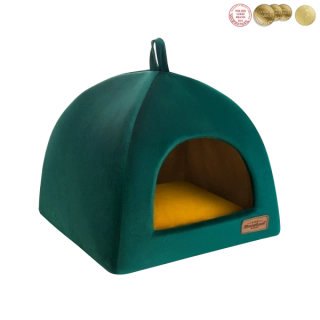 Kukaňa Recobed zamatová Zeleno/žltá