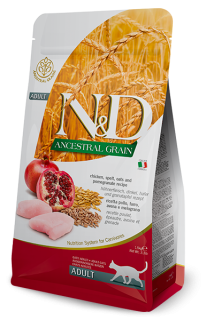 Farmina N&D cat AG adult, chicken, spelt, oats & pomegranate 1,5 kg