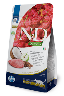 Farmina N&D cat QUINOA (GF) senior, lamb, green apple & coconut 1,5 kg