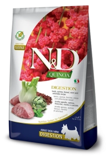 Farmina N&D dog QUINOA (GF) adult mini, weight managment, lamb 0,8 kg