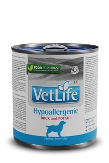 Farmina Vet Life dog Hypoallergenic Duck & Potato konzerva 300 g